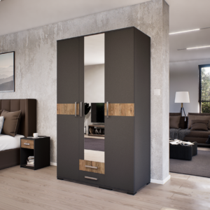 Celesta Gardrób 120 (Antracit-Bolzánó) modern