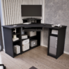 Lexon íróasztal (Antracit) modern