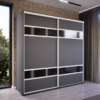 Sorella Tolóajtós Gardrób (Antracit) modern