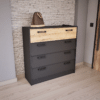 Tacora Cipősszekrény (Antracit-Artisan) modern