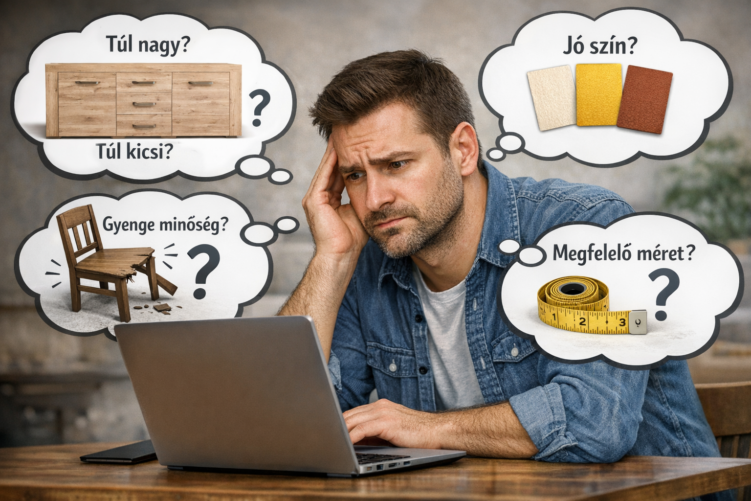 Miért félnek az emberek online bútort vásárolni