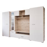 Stellar szekrénysor (Fehér Tölgy-Fehér) modern