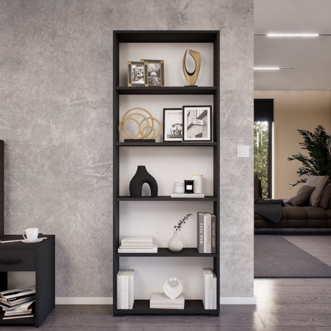 Linea Könyvespolc (Antracit) modern