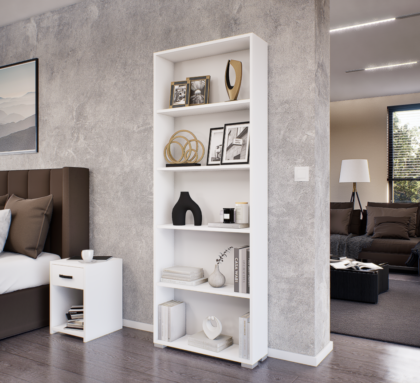 Linea Könyvespolc (Fehér) modern