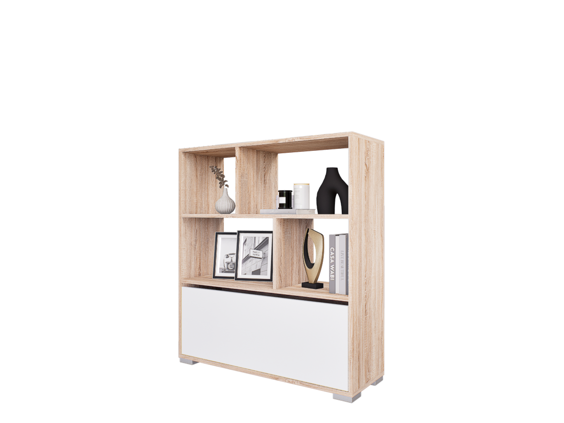 Solena Térelválasztó  (Sonoma-Fehér) modern