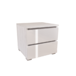 Somnia Éjjeliszekrény (Hófehér kőris-Magasfényű Fehér) modern