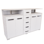 Solara Komód (Hófehér kőris-Fehér) modern