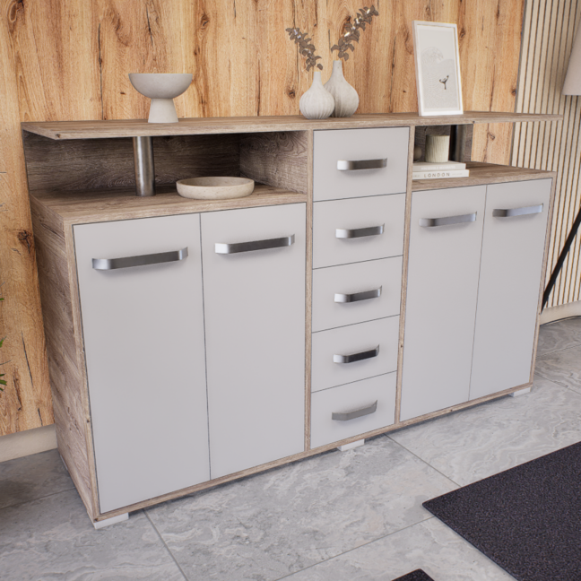 Solara Komód (Gotland-Láva szürke) modern
