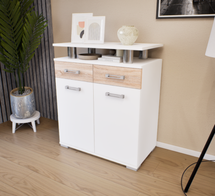 Ambria Komód (Fehér-Sonoma) modern