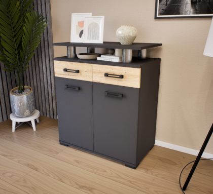 Ambria Komód (Antracit-Artisan) modern
