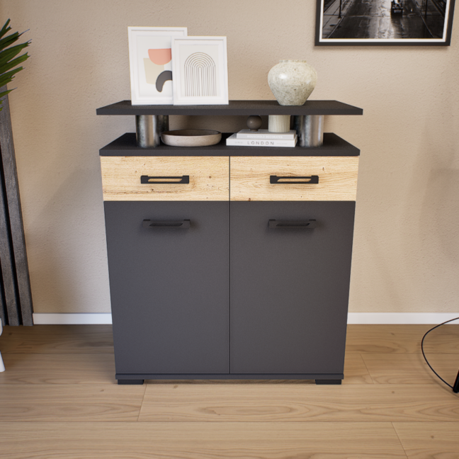 Ambria Komód (Antracit-Artisan) modern