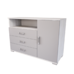 Nerella Komód (Hófehér kőris-Láva szürke) modern