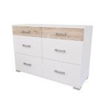 Orvello Komód (Fehér-Fehér tölgy) modern