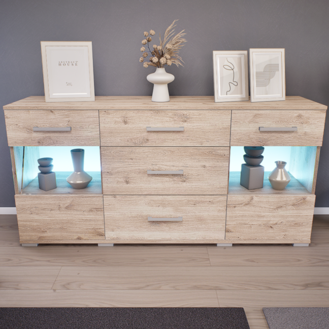 Tavora Komód (Fehér tölgy) modern