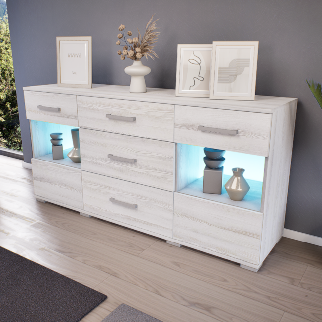 Tavora Komód (Hófehér kőris) modern