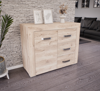 Luxara I. Komód (Fehér Tölgy) modern