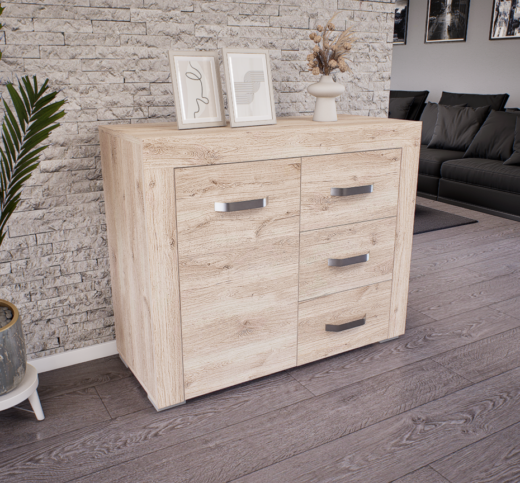 Luxara I. Komód (Fehér Tölgy) modern