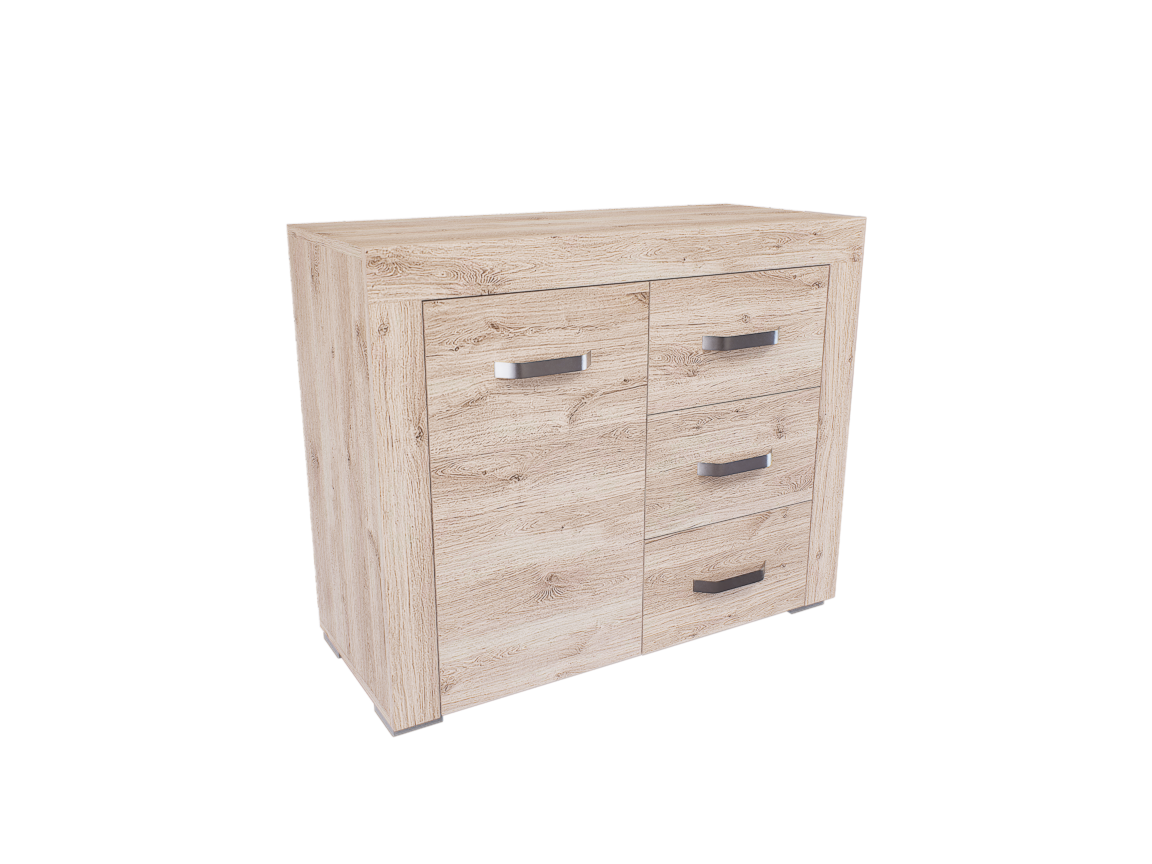 Luxara I. Komód (Fehér Tölgy) modern