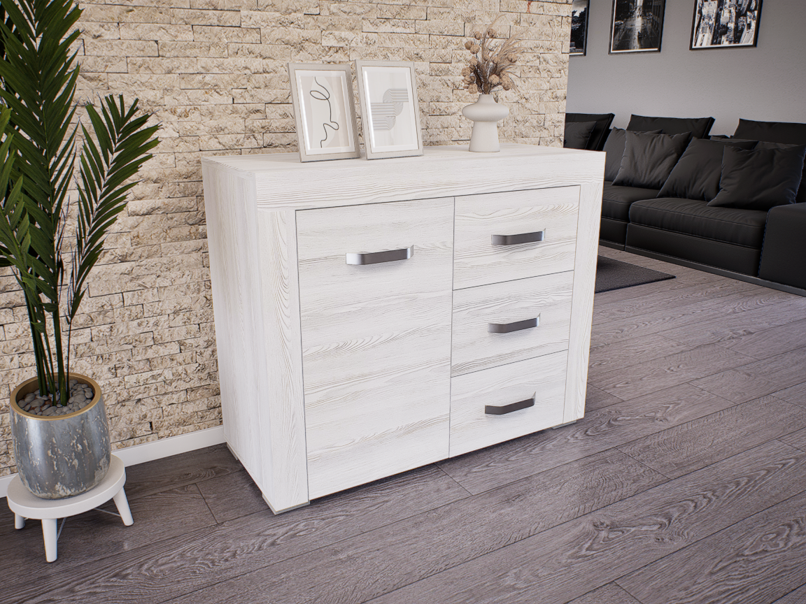 Luxara I. Komód (Hófehér kőris) modern