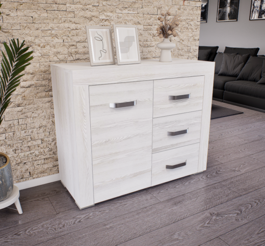 Luxara I. Komód (Hófehér kőris) modern