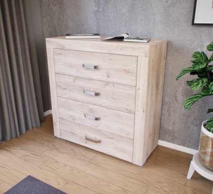 Luxara II. Komód (Fehér Tölgy) modern