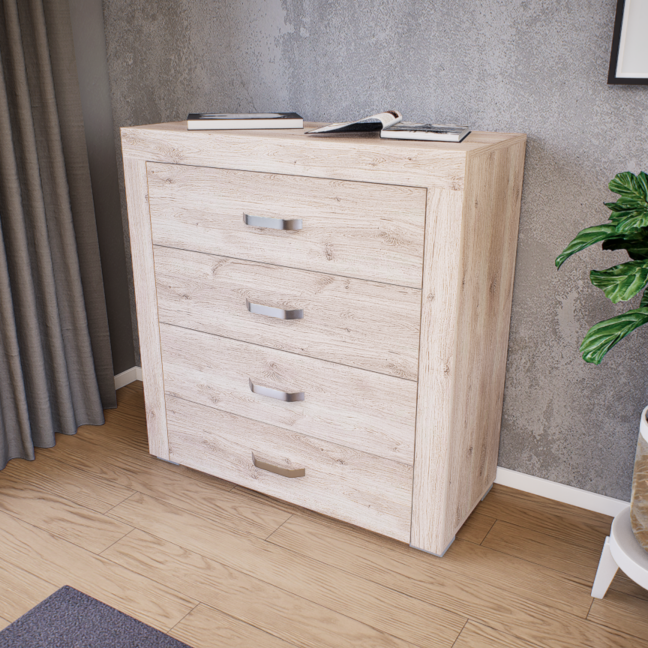 Luxara II. Komód (Fehér Tölgy) modern
