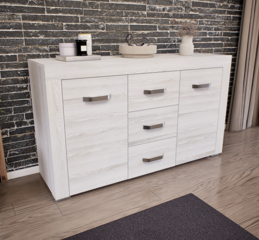 Luxara III. Komód (Hófehér kőris) modern