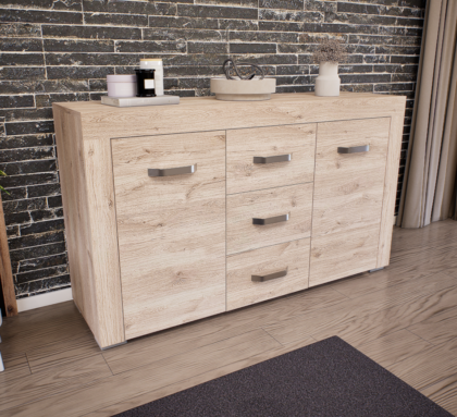 Luxara III. Komód (Fehér Tölgy) modern