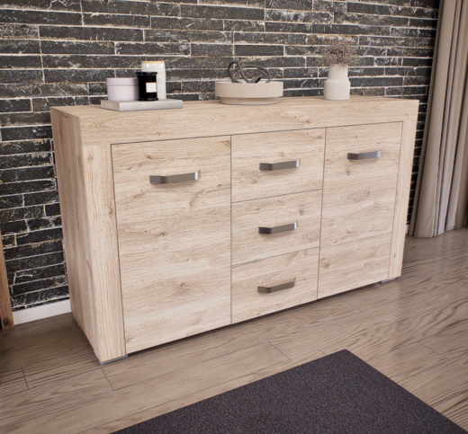 Luxara III. Komód (Fehér Tölgy) modern