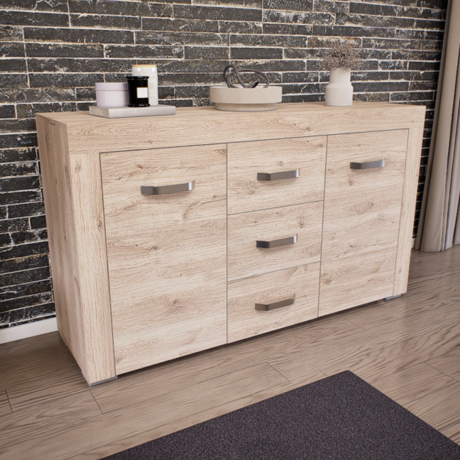 Luxara III. Komód (Fehér Tölgy) modern