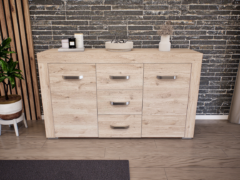 Luxara III. Komód (Fehér Tölgy) modern