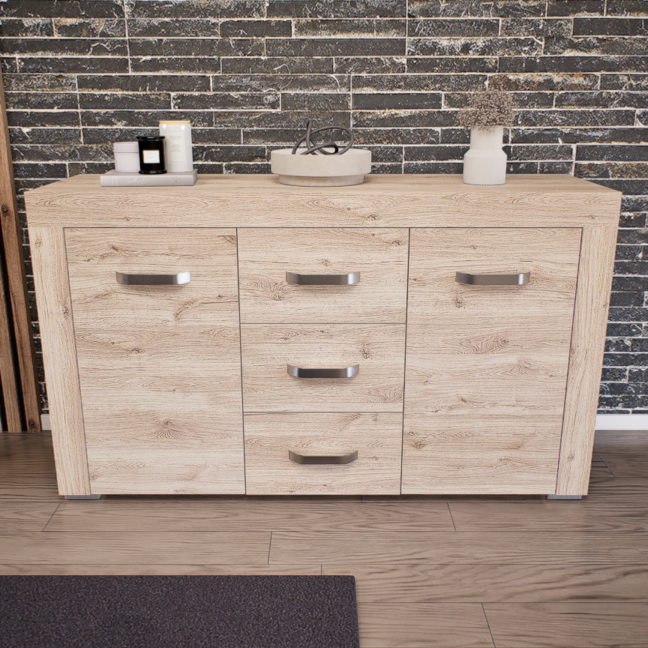 Luxara III. Komód (Fehér Tölgy) modern
