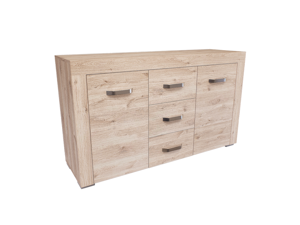 Luxara III. Komód (Fehér Tölgy) modern