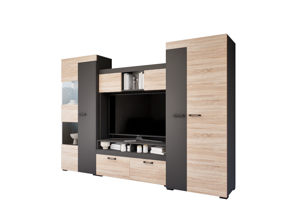 Cameo szekrénysor (Antracit-Sonoma) modern