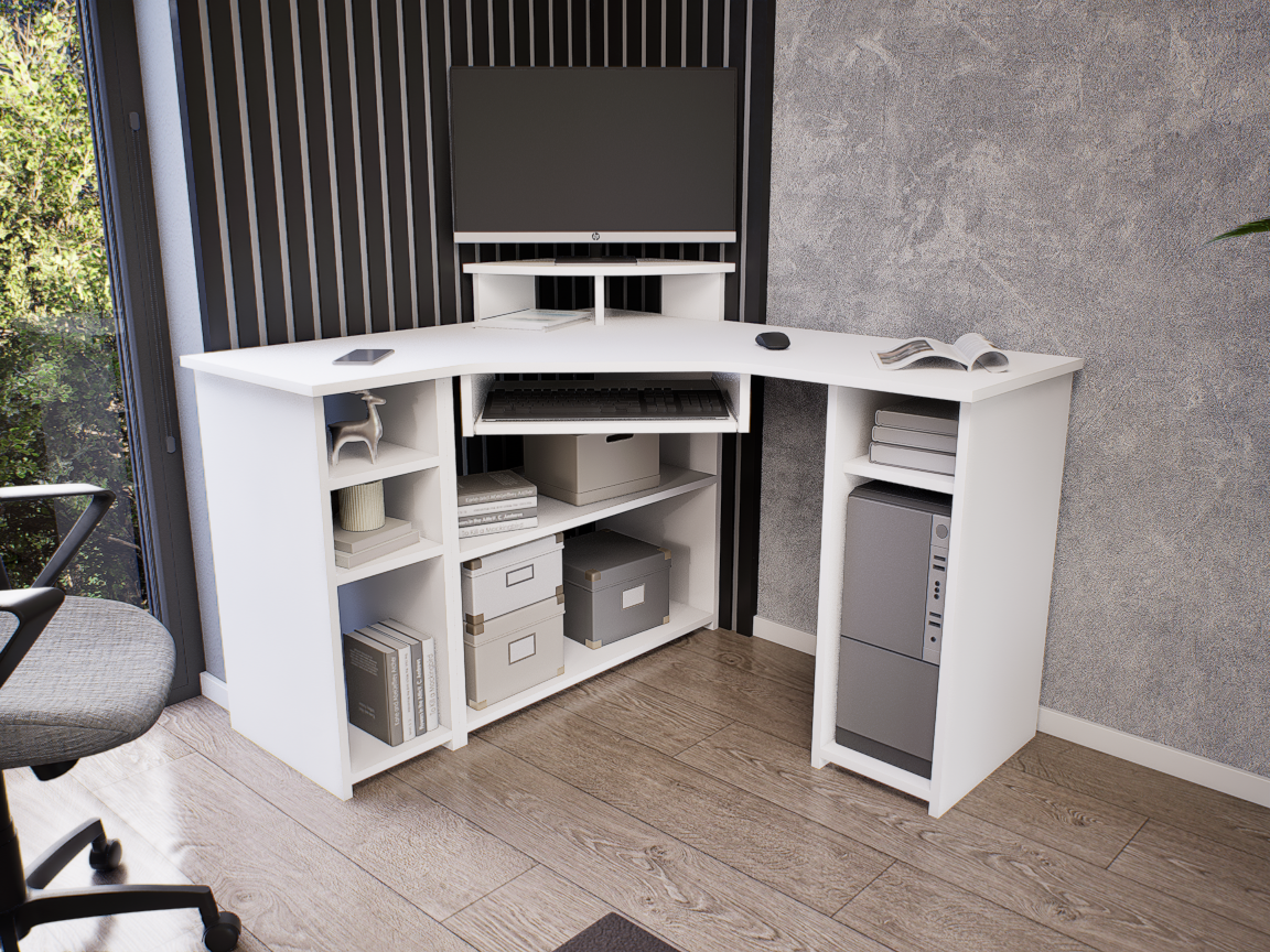 Lexon íróasztal (Fehér) modern