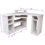 Lexon íróasztal (Fehér) modern