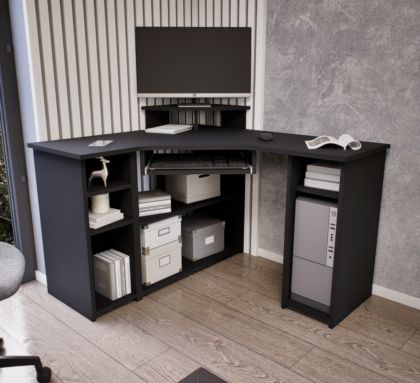 Lexon íróasztal (Antracit) modern