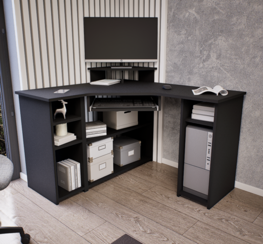 Lexon íróasztal (Antracit) modern