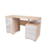 Somnia Nagy íróasztal (Sonoma-Magasfényű Fehér) modern