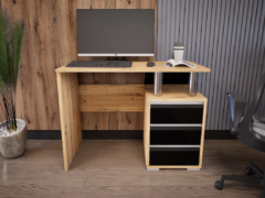 Somnia Kicsi íróasztal (Artisan-Magasfényű Fekete) modern
