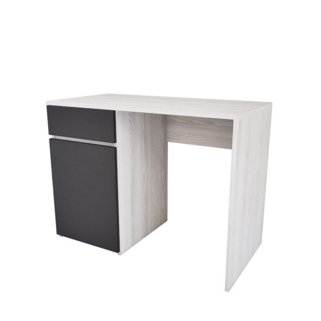 Modulo íróasztal (Hófehér kőris-Antracit) modern