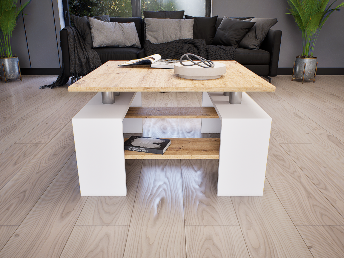 Tavolo Dohányzóasztal (Fehér-Artisan) modern