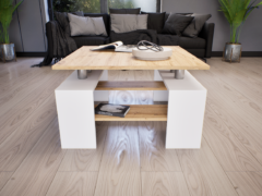 Tavolo Dohányzóasztal (Fehér-Artisan) modern