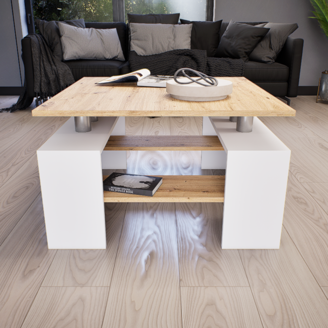 Tavolo Dohányzóasztal (Fehér-Artisan) modern