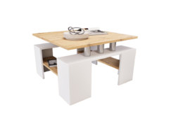 Tavolo Dohányzóasztal (Fehér-Artisan) modern