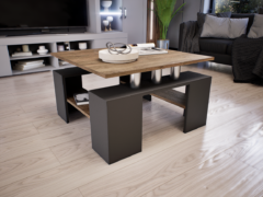 Tavolo Dohányzóasztal (Antracit-Bolzánó) modern
