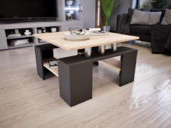 Tavolo Dohányzóasztal (Antracit-Sonoma) modern