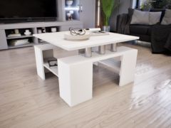 Tavolo Dohányzóasztal (Fehér-Hófehér kőris) modern