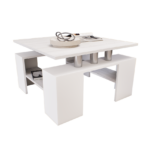 Tavolo Dohányzóasztal (Fehér-Hófehér kőris) modern