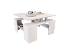 Tavolo Dohányzóasztal (Fehér-Hófehér kőris) modern